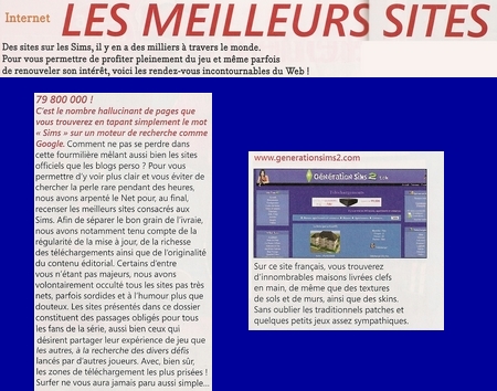 PressBook Génération Sims 2