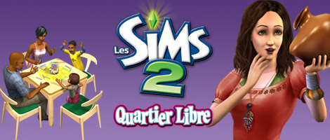Bandeau Les Sims 2 Quartier Libre