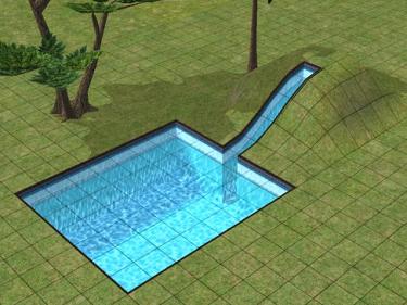 Créer un tobogan dans les Sims 2