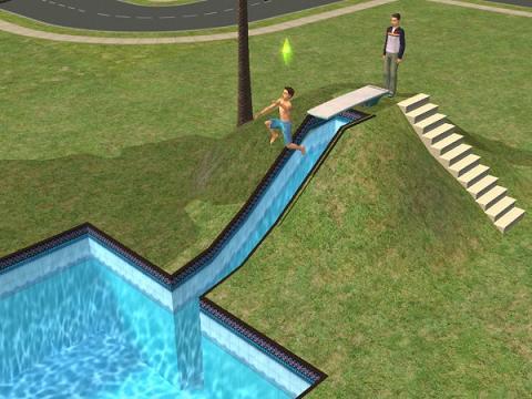 Créer un tobogan dans les Sims 2